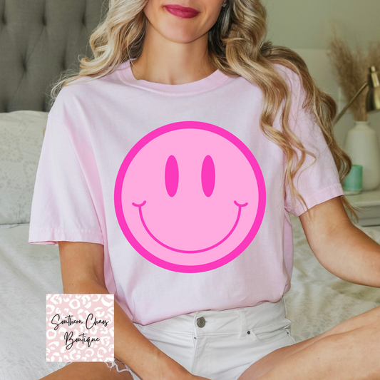 Hot Pink Smiley