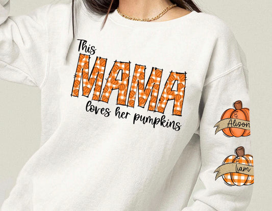This Mama Loves Her Pumpkins Custom